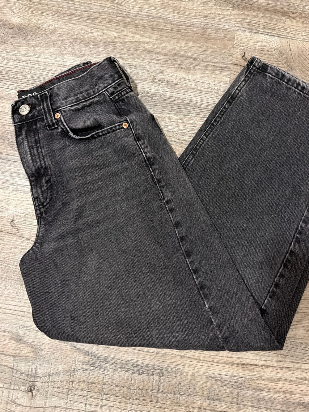 BDG Black Wash Barrel Jeans